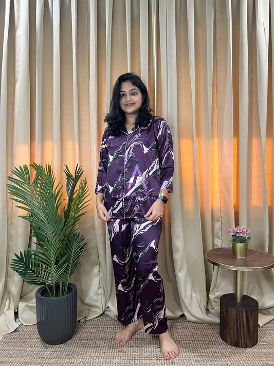 Italian Satin Lounge Set — Alba
