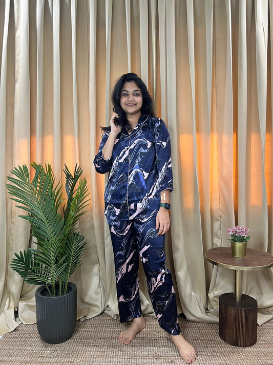 Italian Satin Lounge Set — Lucia