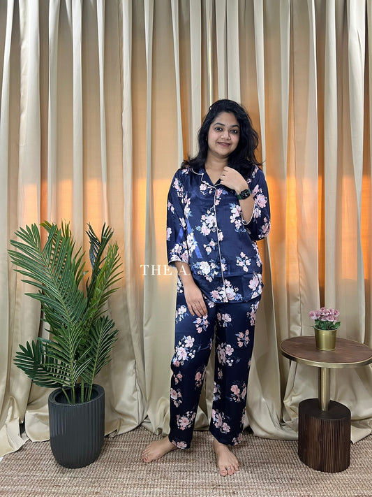 Italian Satin Lounge Set — Gemma