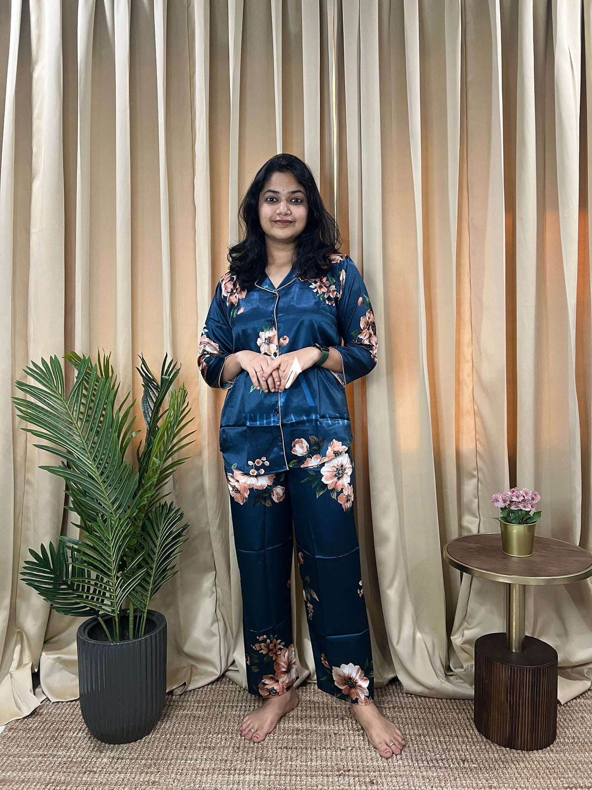 Italian Satin Lounge Set — Fiorella