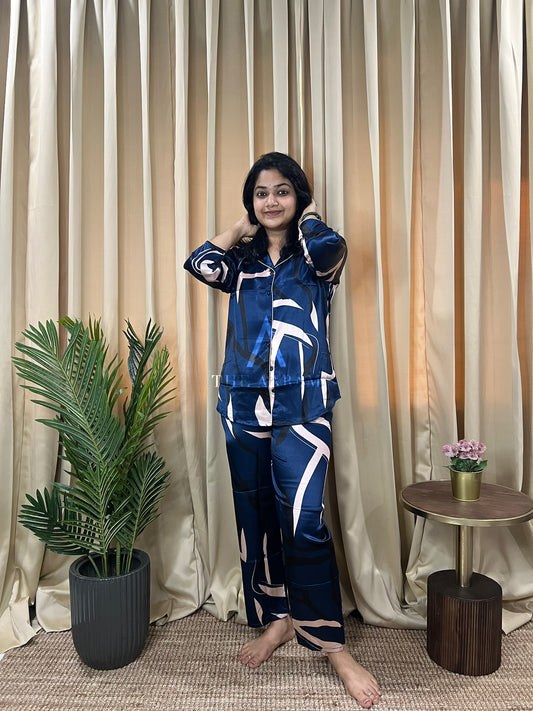 Italian Satin Lounge Set — Mia