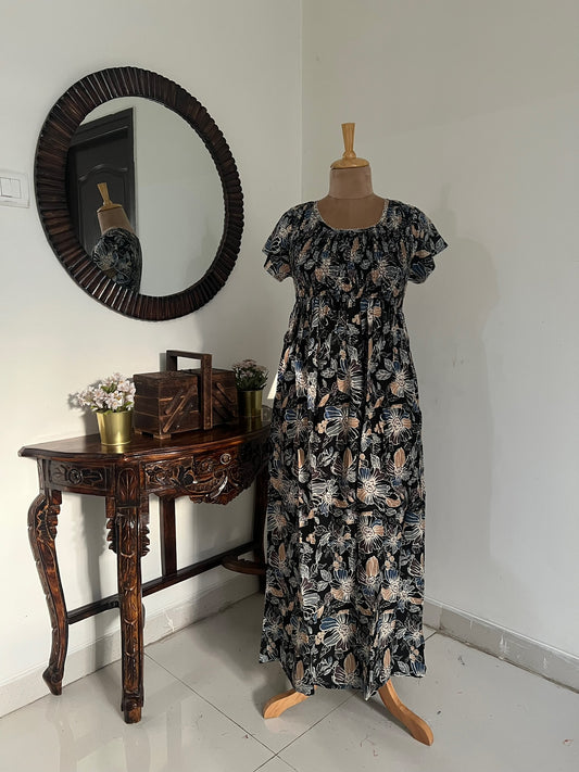 Premium Rayon Smocking Frock - 01