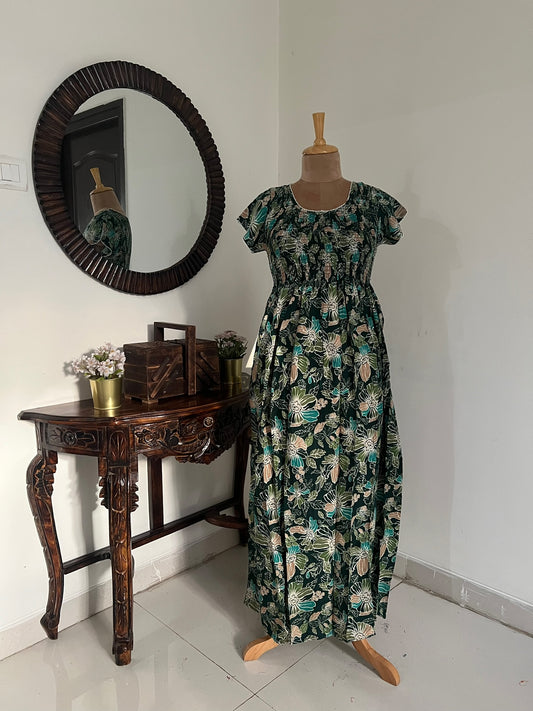Premium Rayon Smocking Frock - 02
