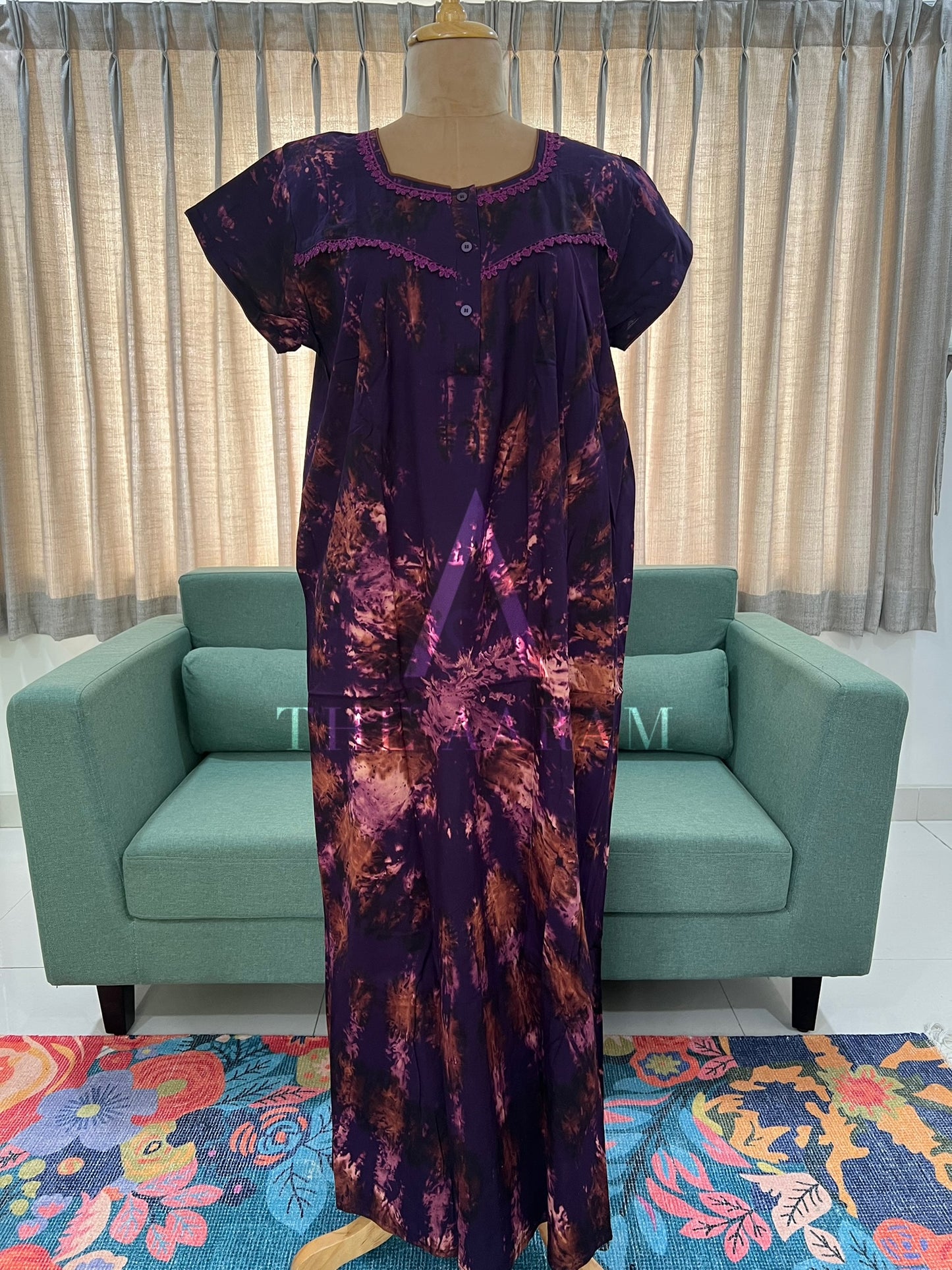Tie Die Cotton Nighty XL - TD02
