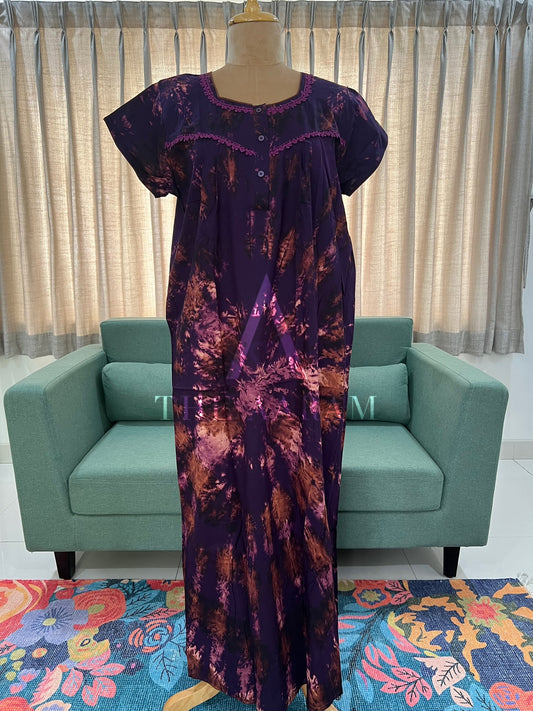 Tie Die Cotton Nighty XL - TD02