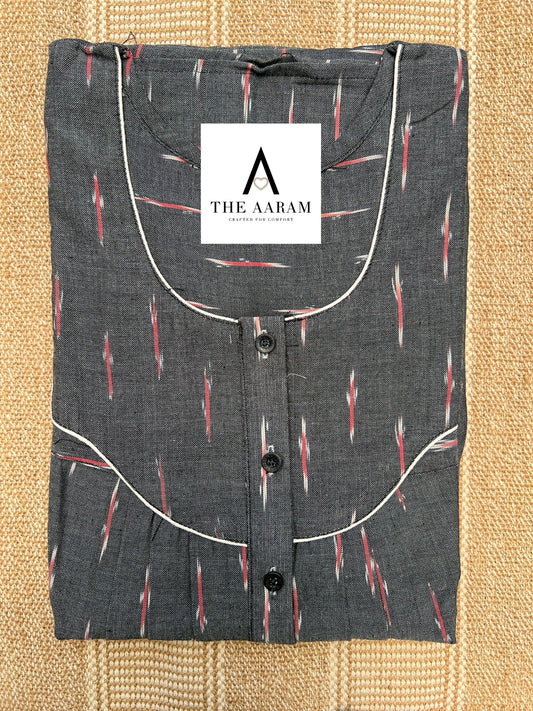 Ikkat Cotton Nighty – IC17