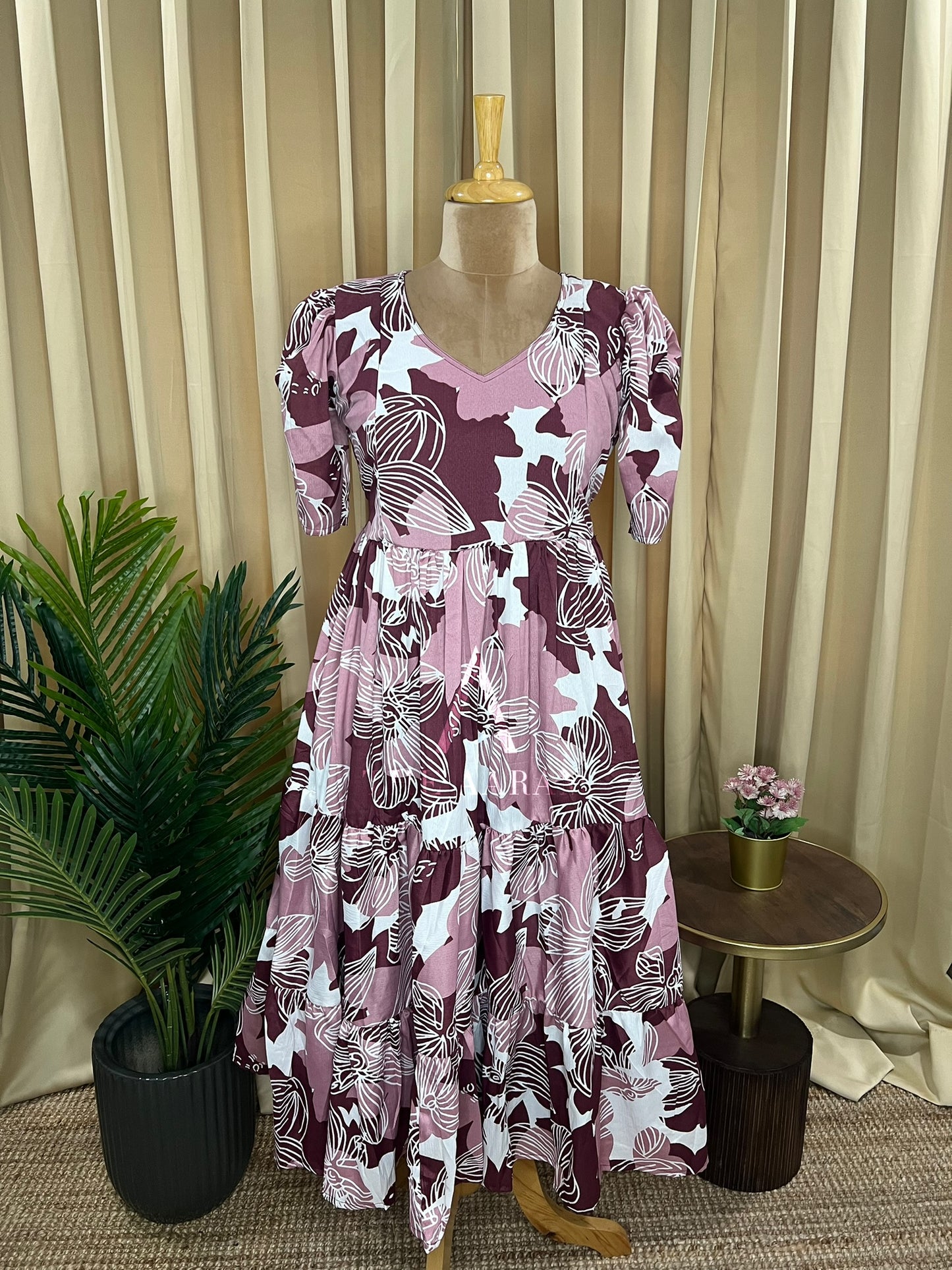 Delta Crepe Feeding Frock - 06