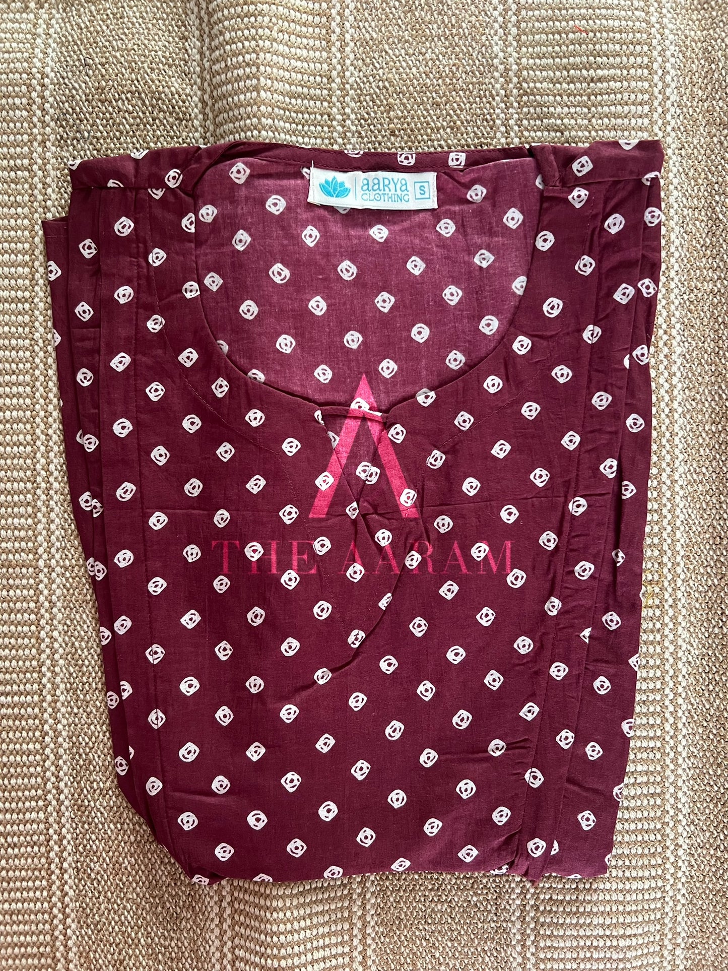 Peplum Feeding Short Top - Wine Berry