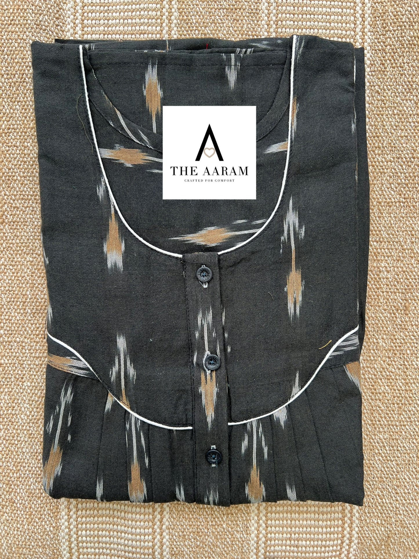 Ikkat Cotton Nighty – IC16