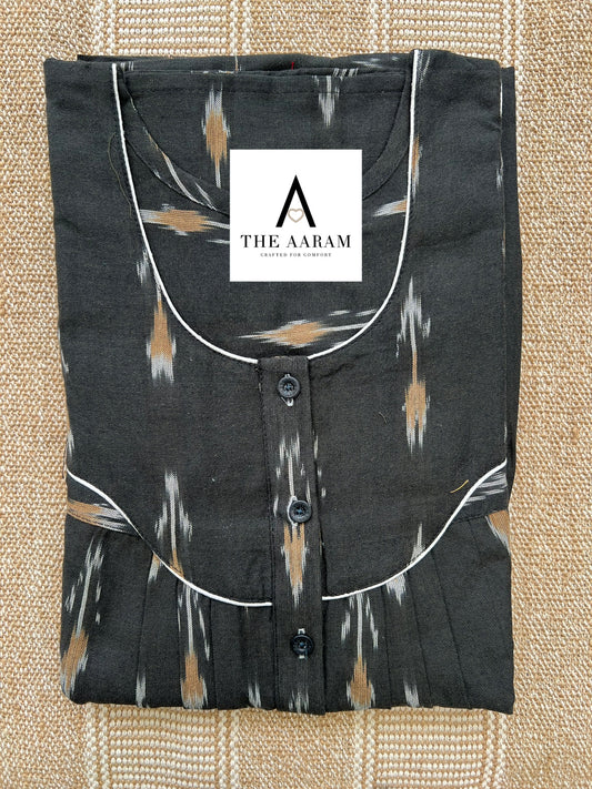 Ikkat Cotton Nighty – IC16