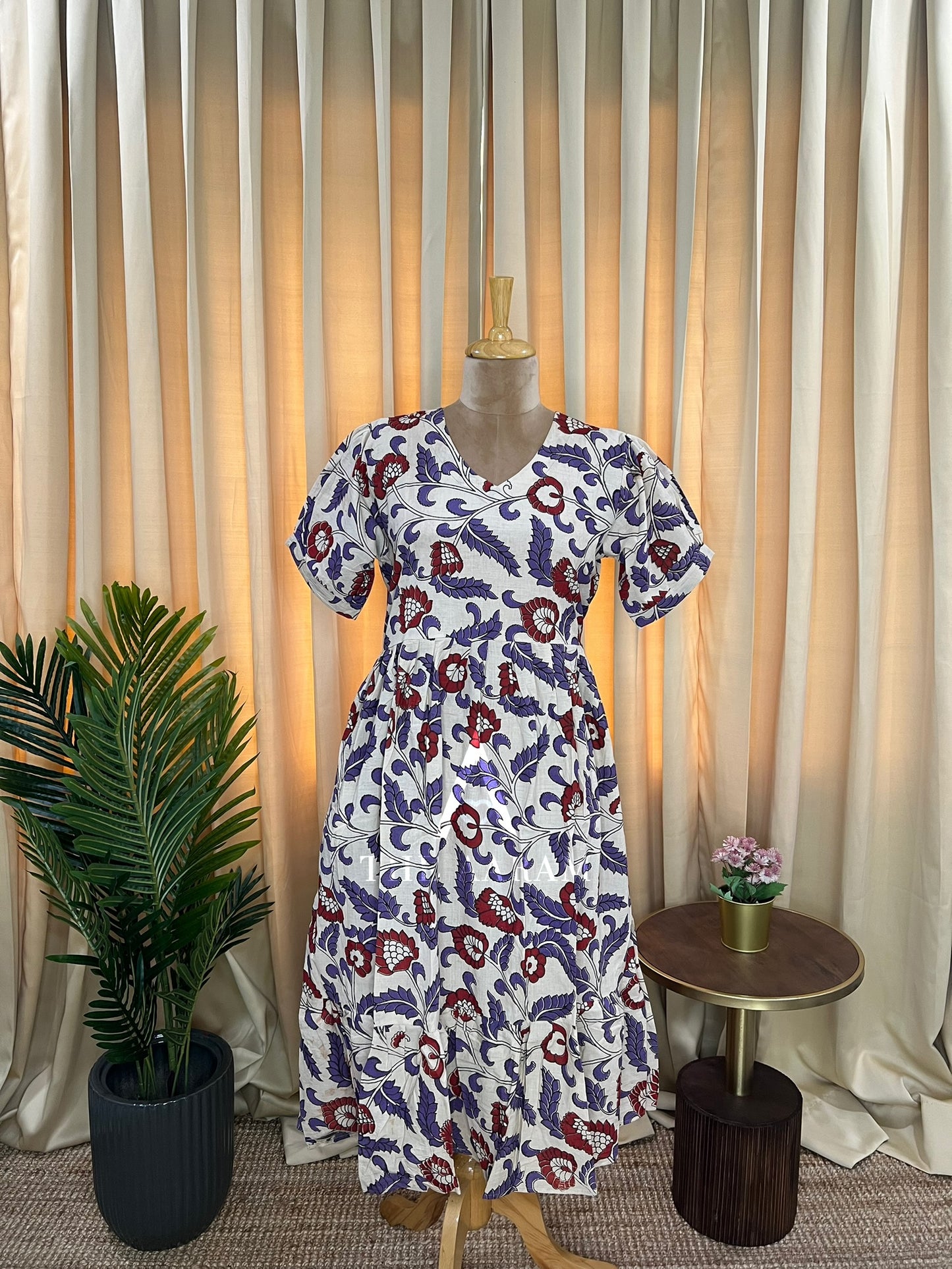 Kalamkari Cotton Frock - KCF12