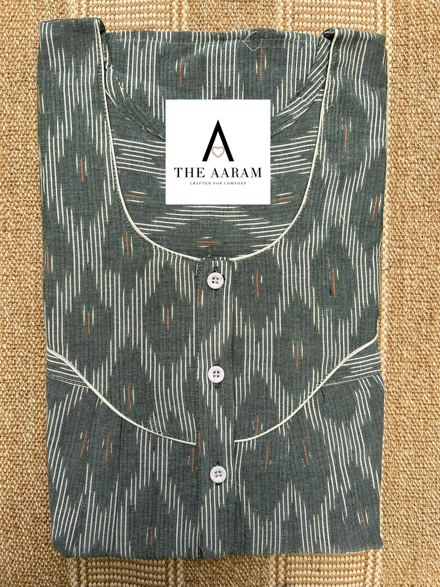 Ikkat Cotton Nighty – IC20