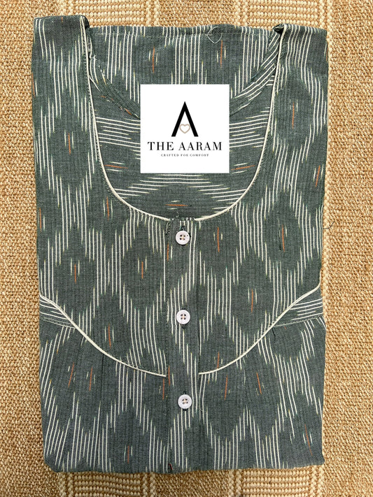 Ikkat Cotton Nighty – IC20