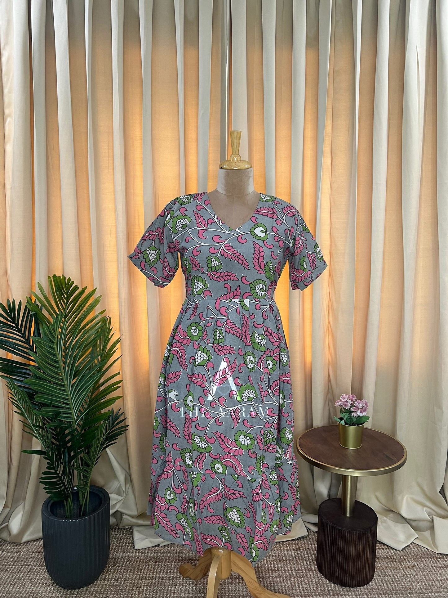 Kalamkari Cotton Frock - KCF13