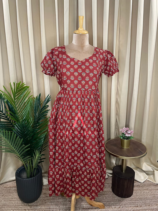 Terracotta Bloom Feeding Frill Frock