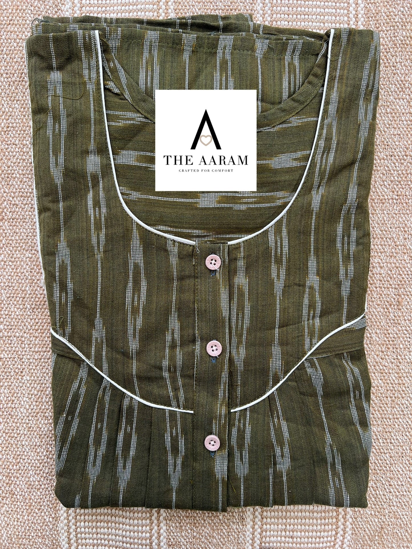 Ikkat Cotton Nighty – IC18