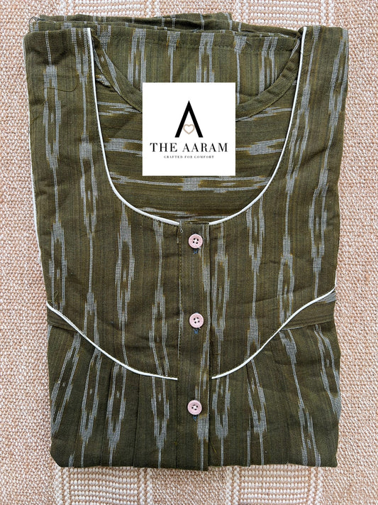 Ikkat Cotton Nighty – IC18
