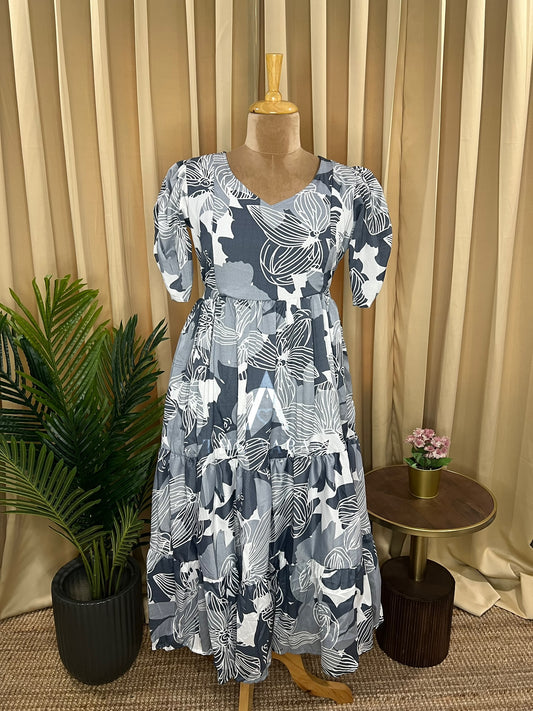 Delta Crepe Feeding Frock - 05
