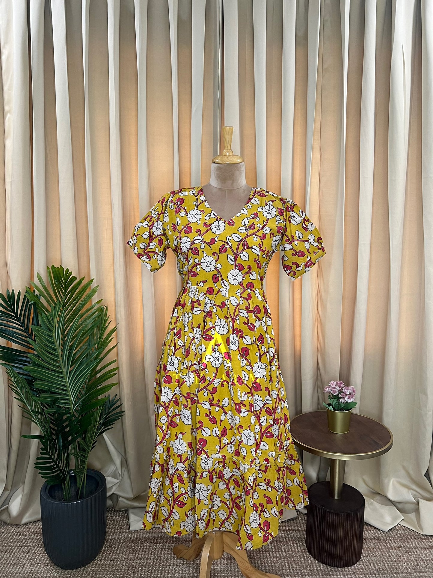 Kalamkari Cotton Frock - KCF09
