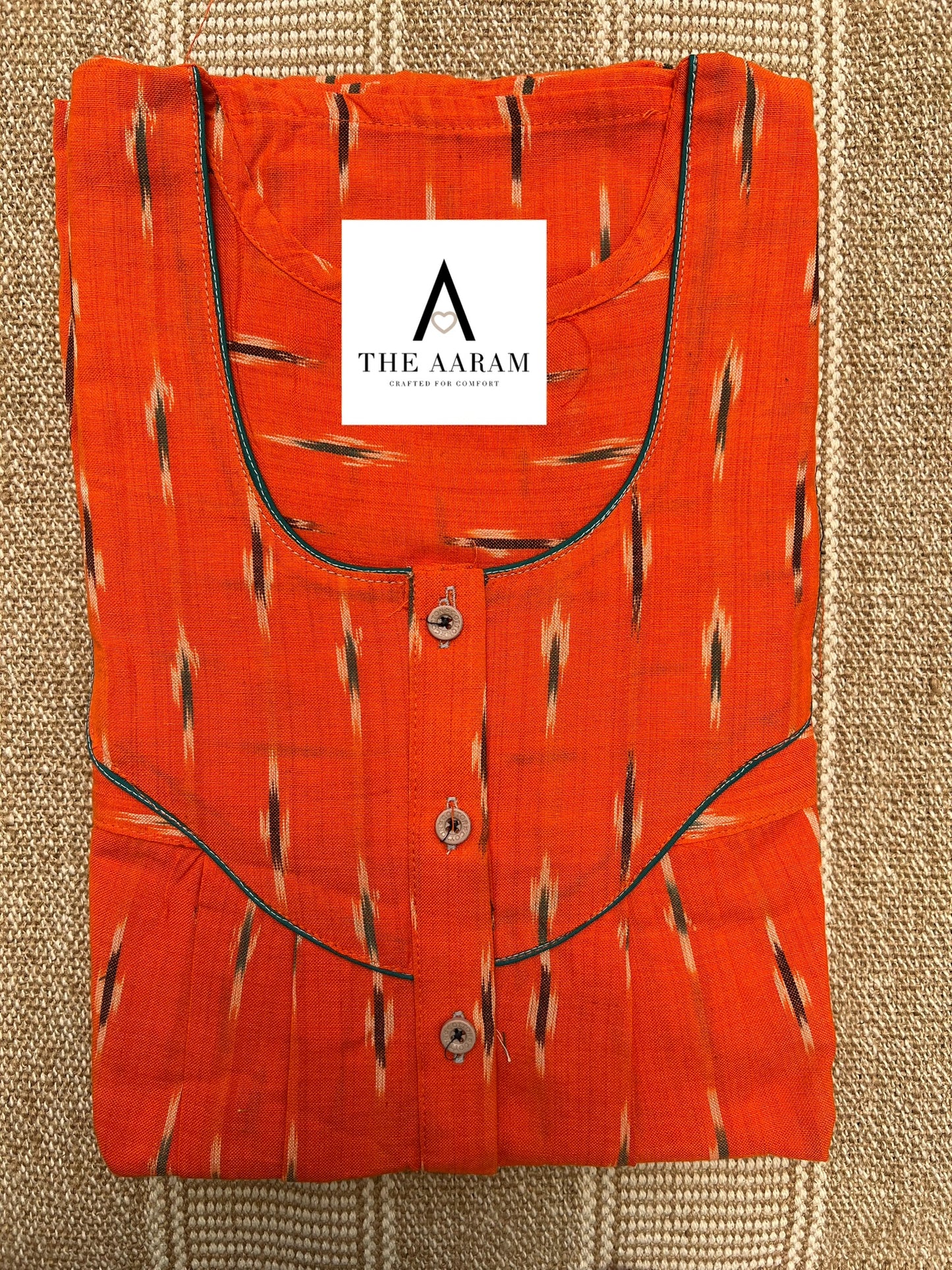 Ikkat Cotton Nighty – IC22