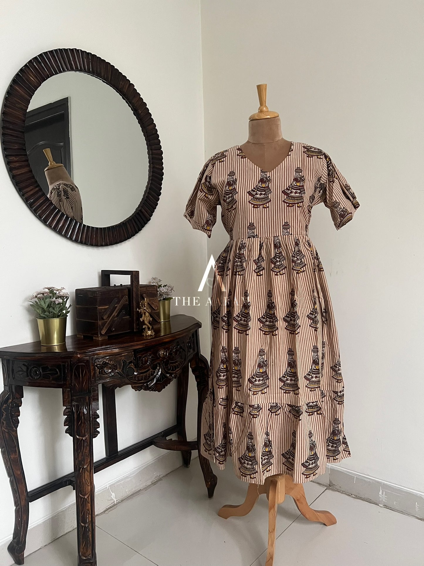 Kalamkari Frill  Frock - KF01