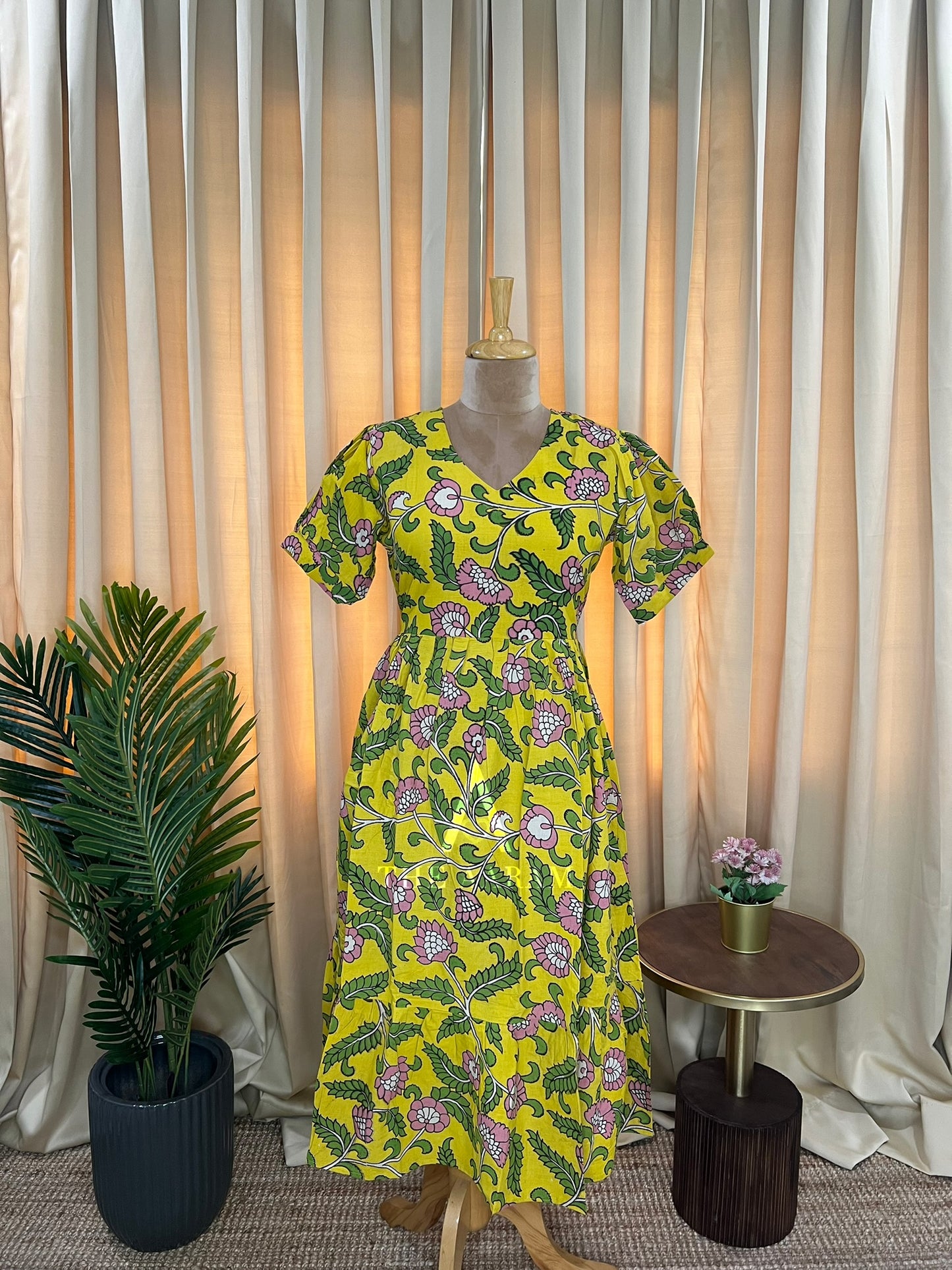 Kalamkari Cotton Frock - KCF14