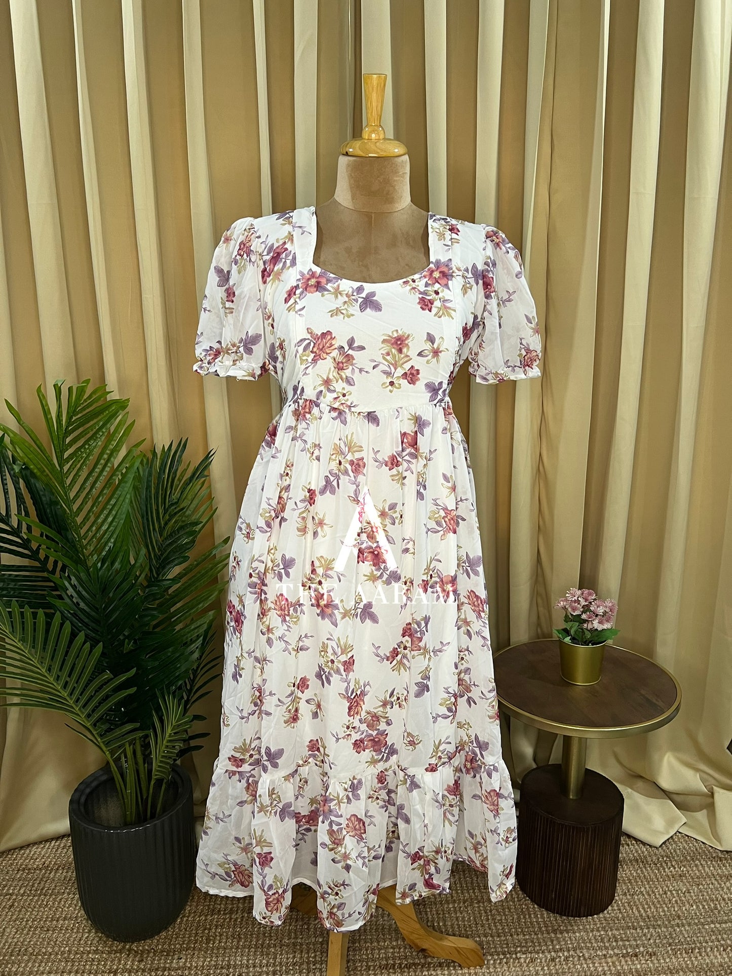 Georgette Feeding Frill Frock - 03