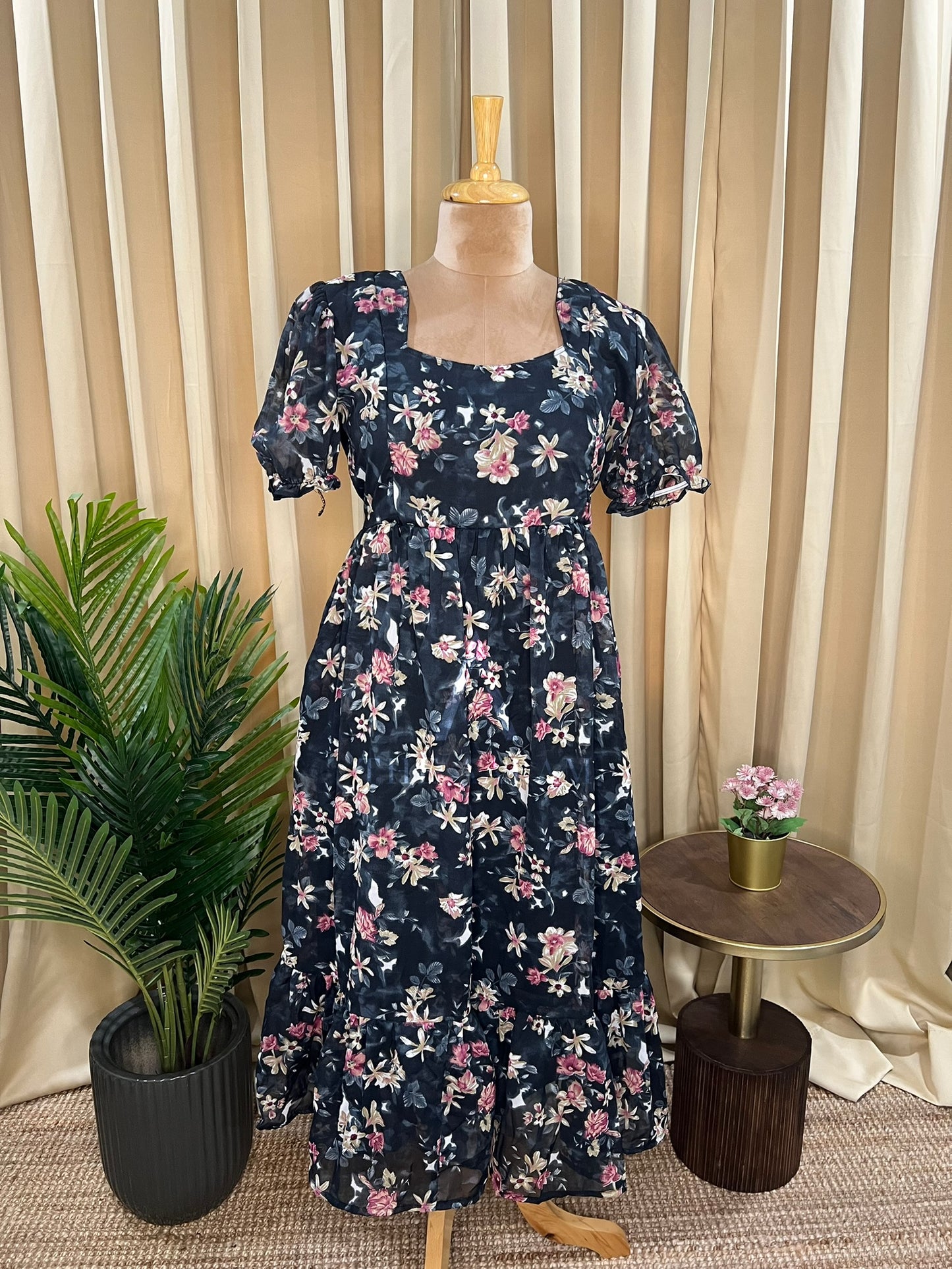 Georgette Feeding Frill Frock - 04