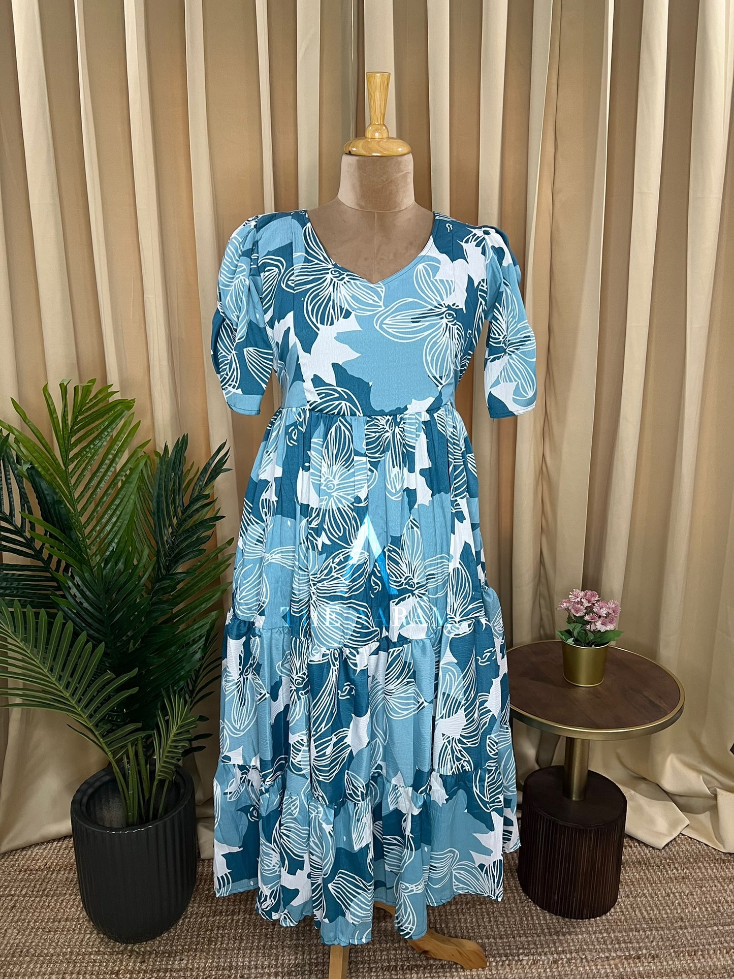 Delta Crepe Feeding Frock - 03