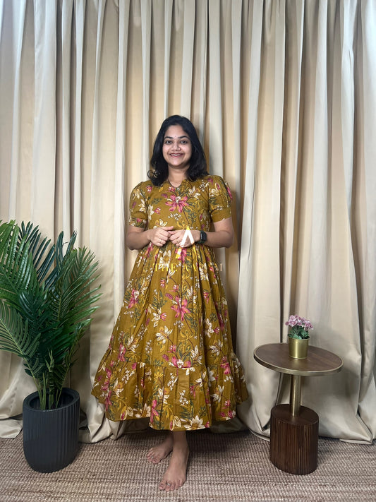 Golden Grove Mul Cotton Frill Frock