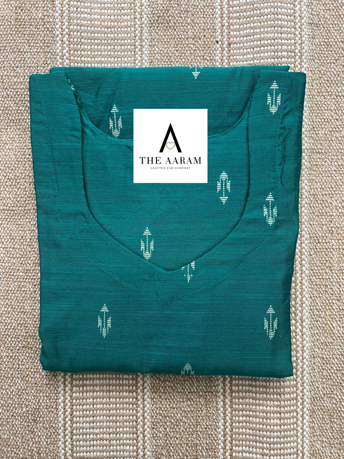 Raw Silk Straight-Cut Kurti - 04