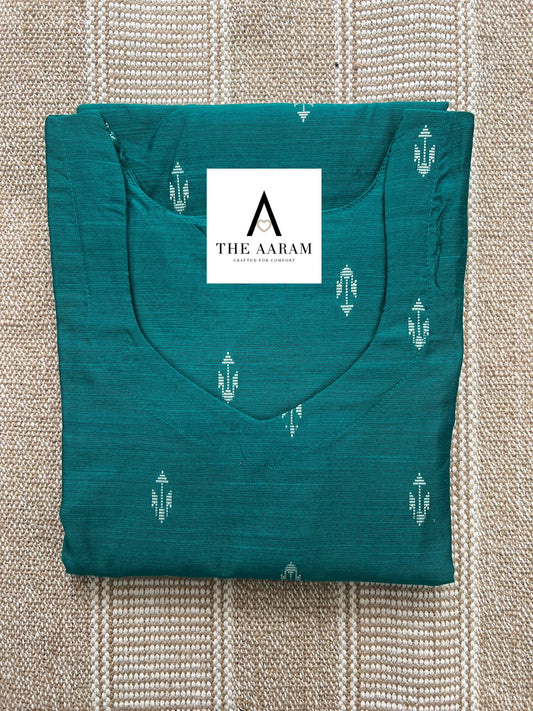 Raw Silk Straight-Cut Kurti - 04