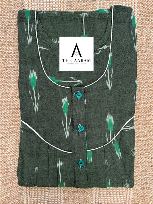 Ikkat Cotton Nighty – IC26