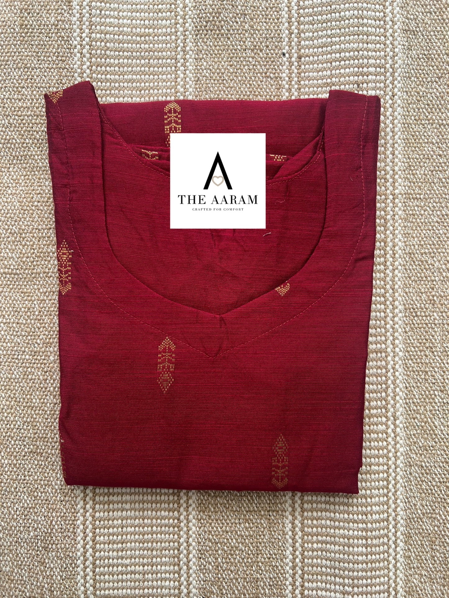 Raw Silk Straight-Cut Kurti - 05