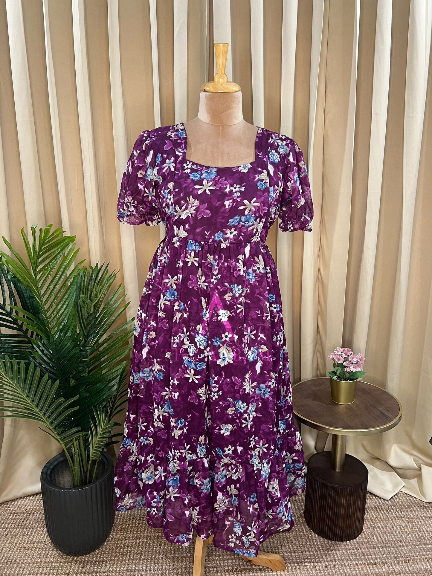 Georgette Feeding Frill Frock - 05