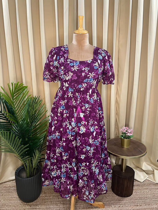 Georgette Feeding Frill Frock - 05