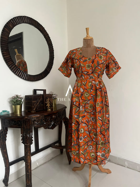 Kalamkari Cotton Frock - KCF01