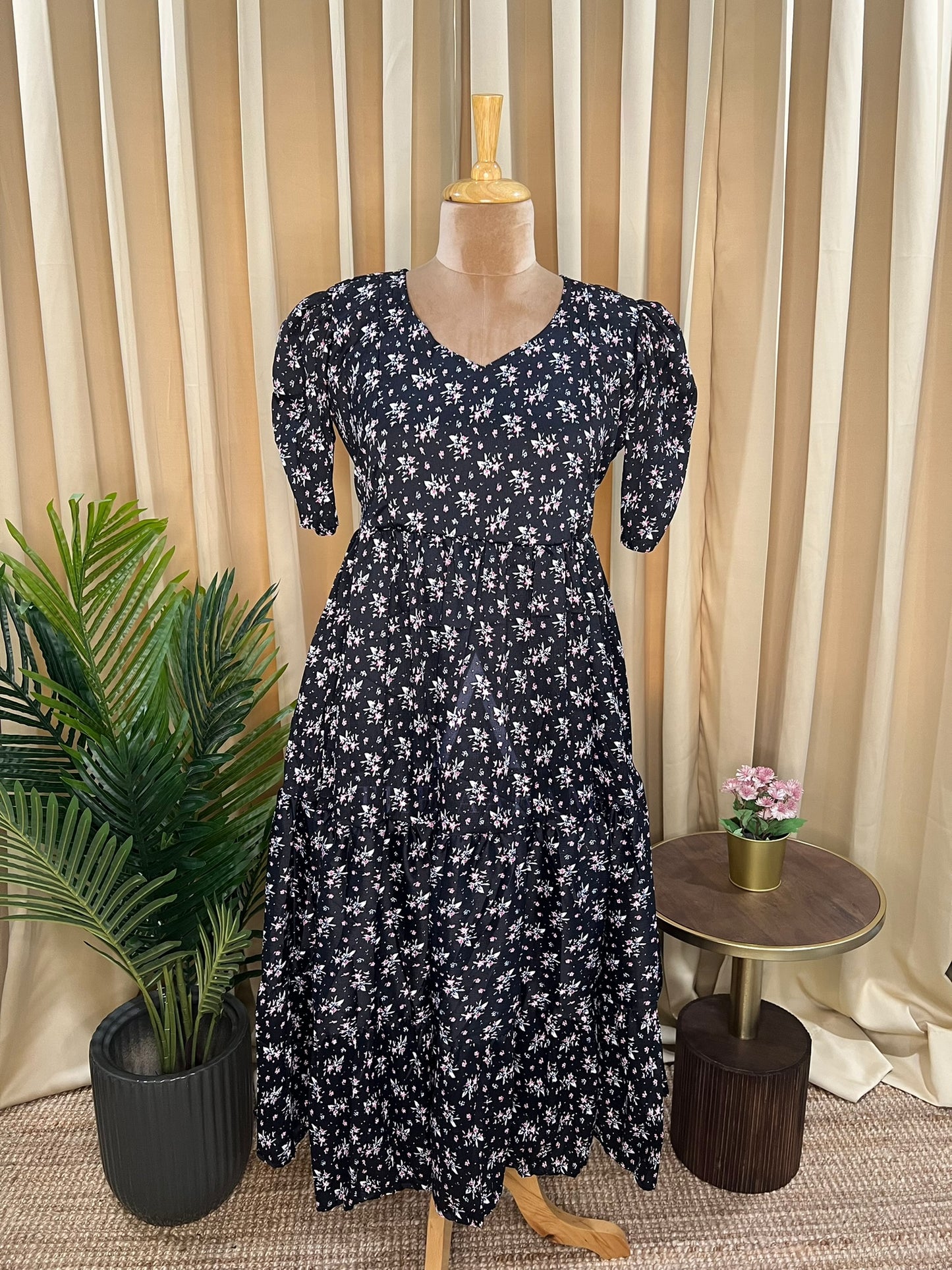 Delta Crepe Feeding Frock - 01