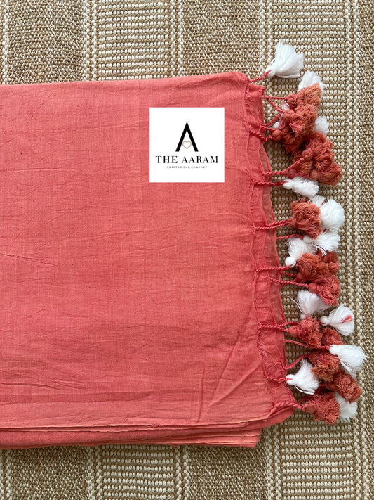 Gulnaar Khadi Mulmul Saree