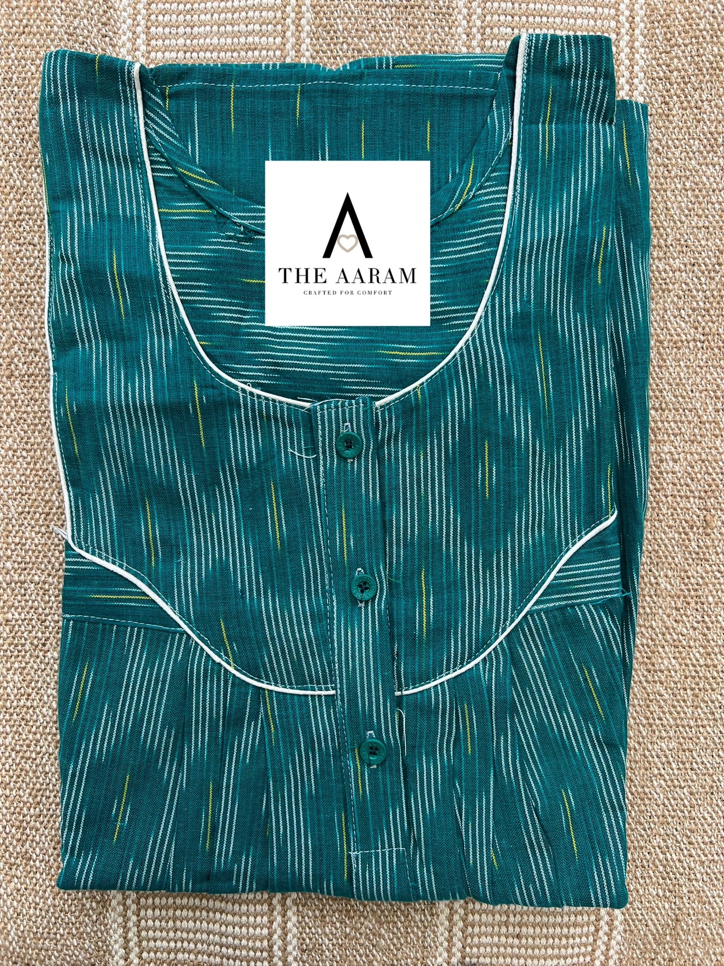 Ikkat Cotton Nighty – IC30