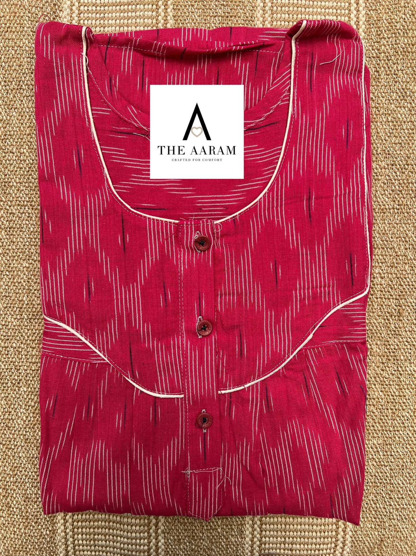 Ikkat Cotton Nighty – IC29
