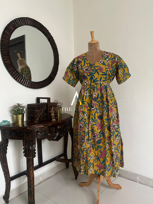 Kalamkari Cotton Frock - KCF04