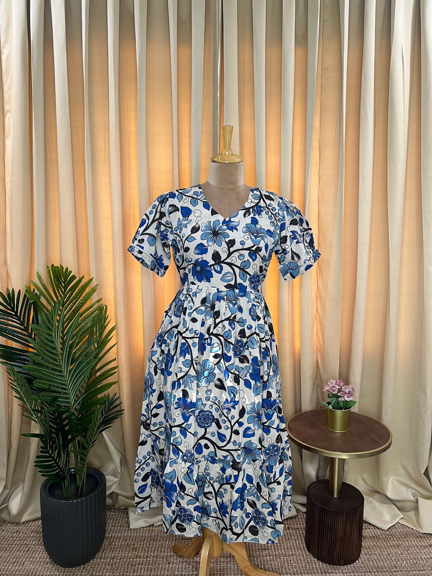 Kalamkari Cotton Frock - KCF26