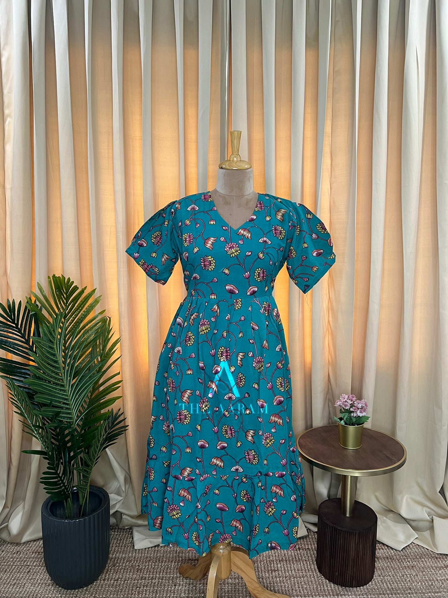 Kalamkari Cotton Frock - KCF25