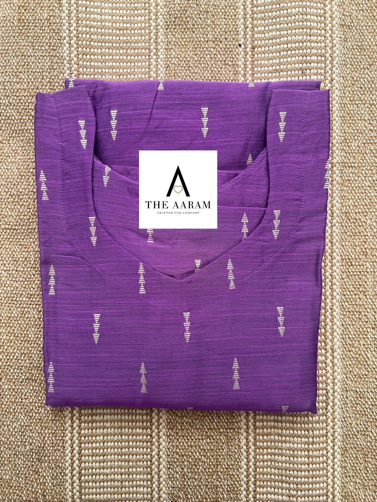 Raw Silk Straight-Cut Kurti - 09