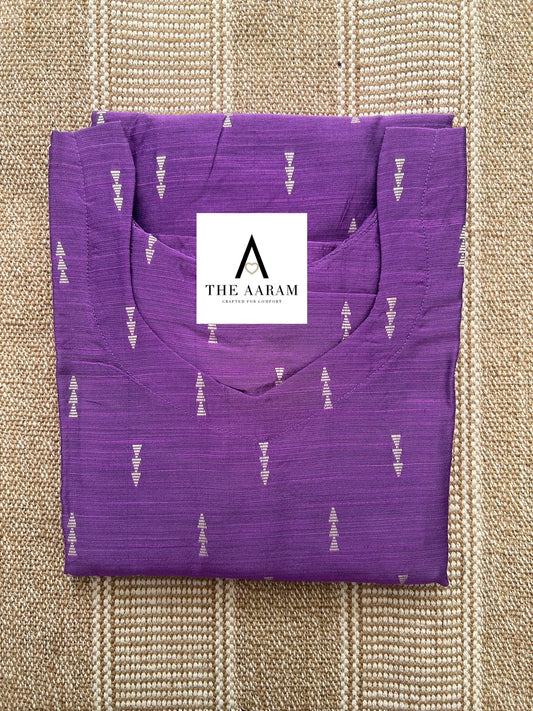 Raw Silk Straight-Cut Kurti - 09