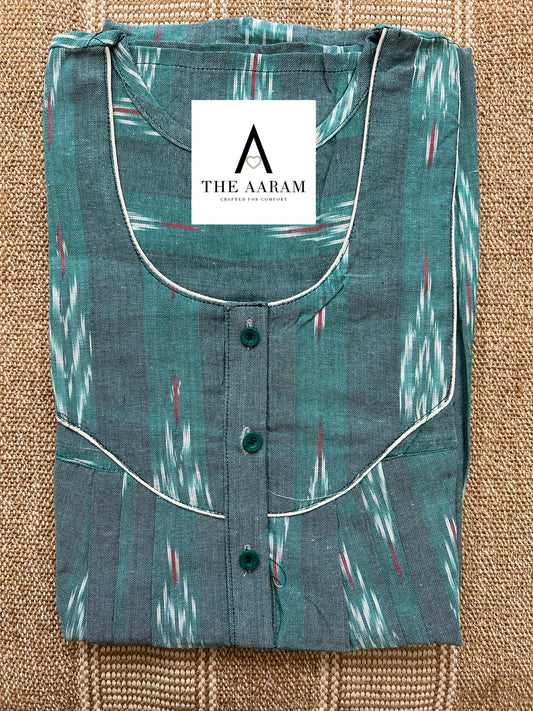 Ikkat Cotton Nighty – IC34