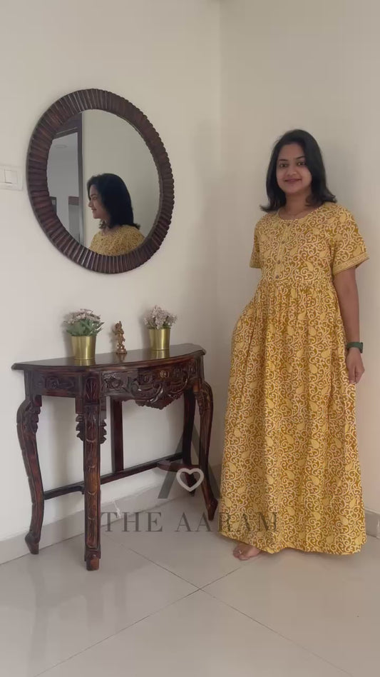 Yellow Paisley Comfort Maxi